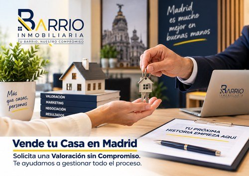 Vende tu casa en Madrid con Barrio Inmobiliaria